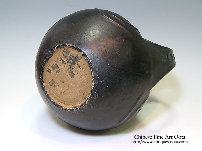 中国 古代 土器 刻線文 壷 水甕 C R8531 中国 古代 土器 刻線文 壷