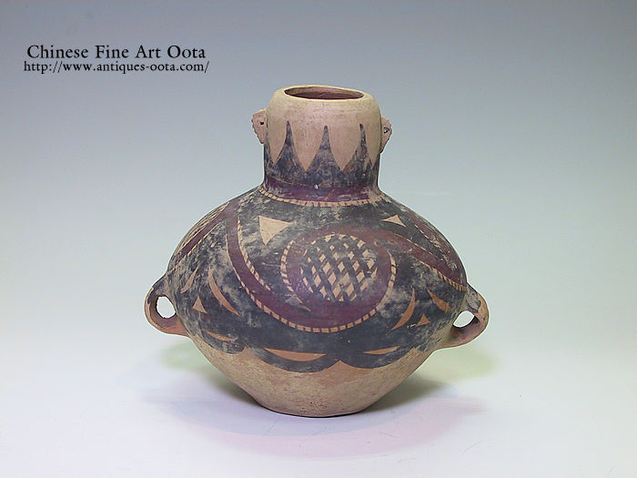 仰韶文化 彩絵陶鉢 中国 仰韶文化 彩絵陶鉢 中国 仰韶文化 彩絵陶