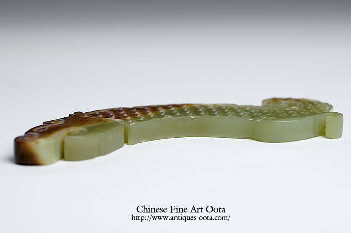 玉佩 玉製品 雕刻 根付 飾り物 中国古美術 重さ約64g 玉製品