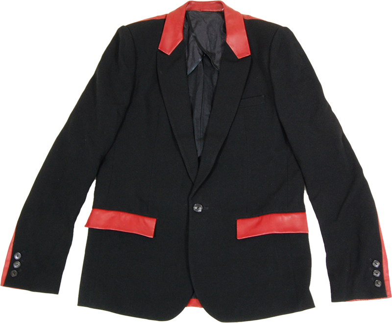 arc+shop】黒に赤レザースクールジャケット(Number (n)ine