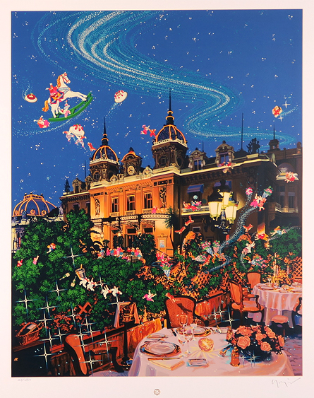 額縁☆ヒロヤマガタ（山形博導）☆ガゼボ☆代表的なヤマガタブルー