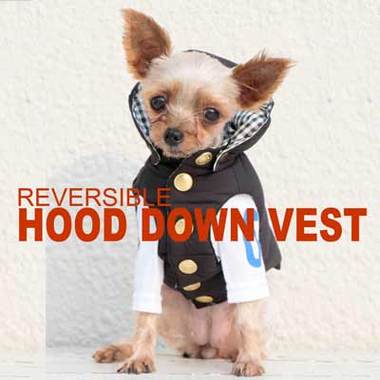 フードダウンベスト(リバーシブル) 『GG MADE IN TOKYO.』『GG+KIITI