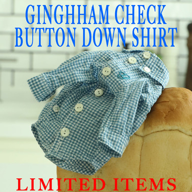 アトリエgg ギンガムチェックボタンダウンシャツ