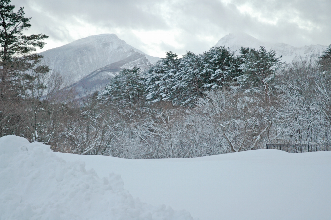磐梯山もまわりも雪景色 | 磐梯山ジオパーク