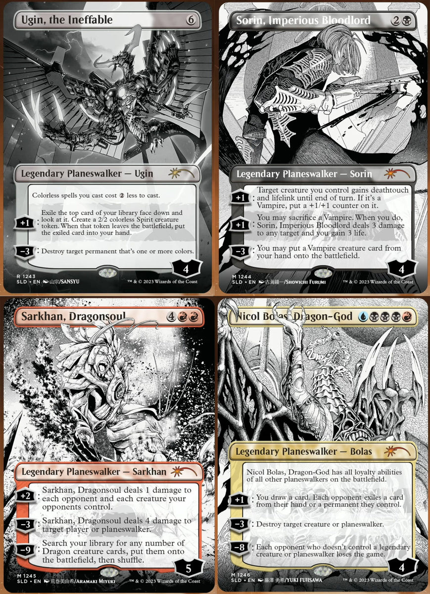 More Borderless Planeswalkers 4セット More Borderless