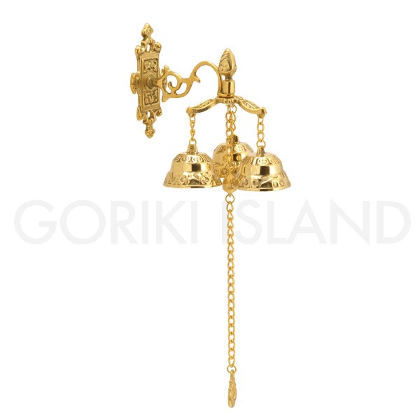 GORIKIISLAND ベル ウォール 3レン≫ガーデン ドアベル 鐘 コールベル