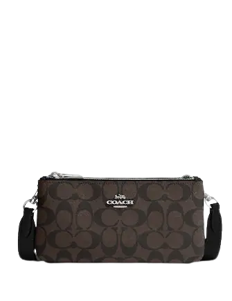 Coach Double Zip Crossbody In Signature Canvas | Brixton Baker