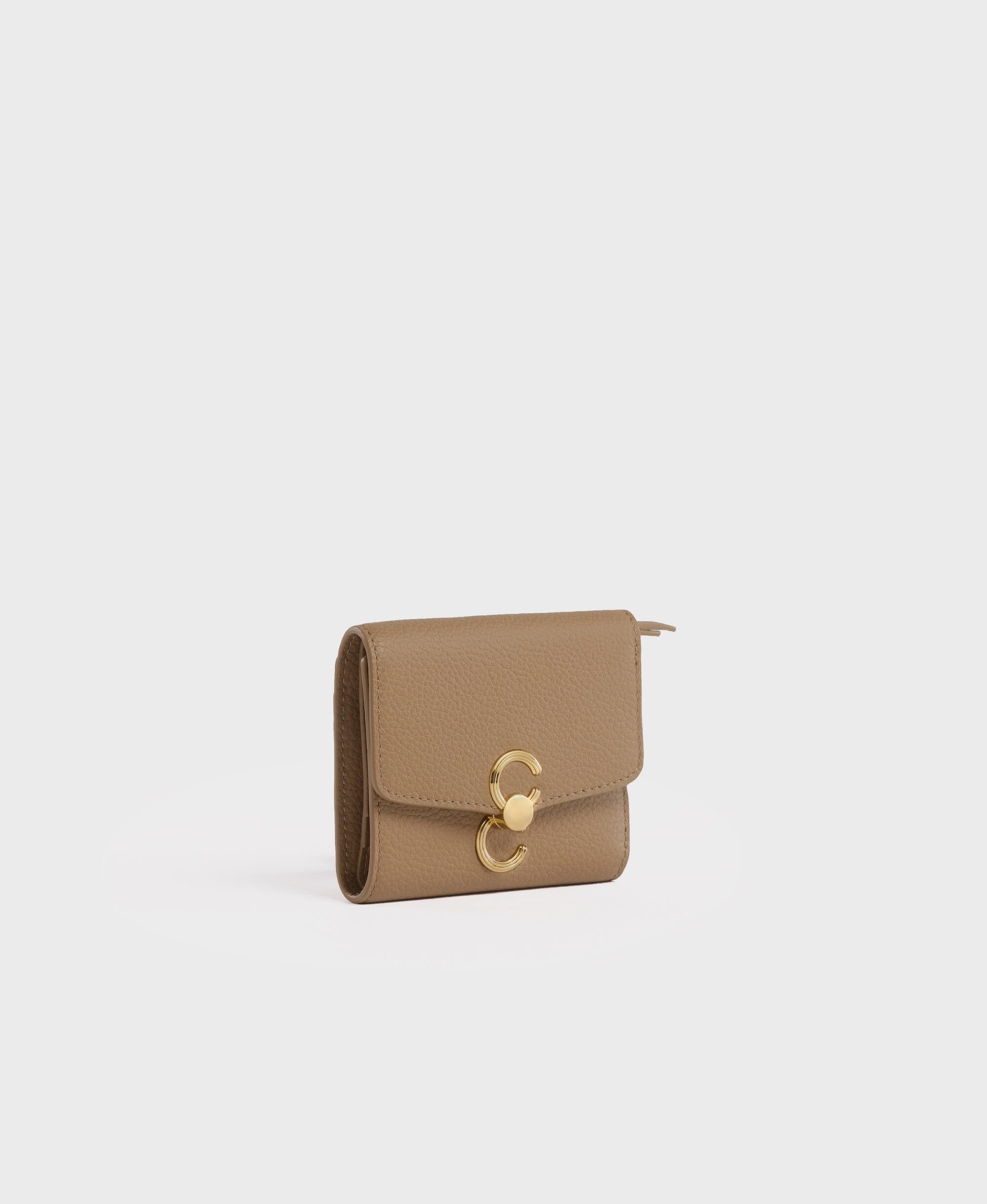 Cafuné カフネ - Double-C Wallet - Tan