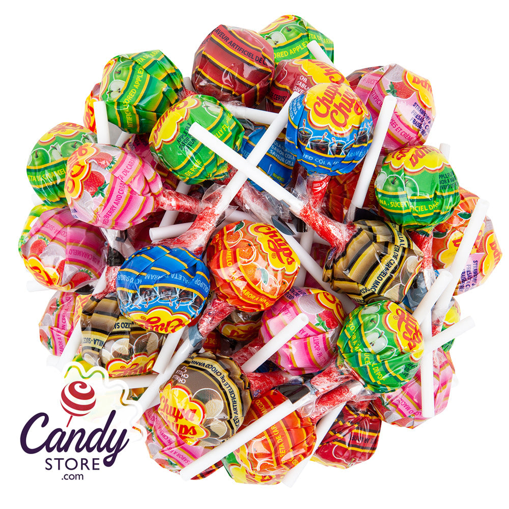 Chupa Chups 30lb 1000-Piece Classic Lollipops Assortment