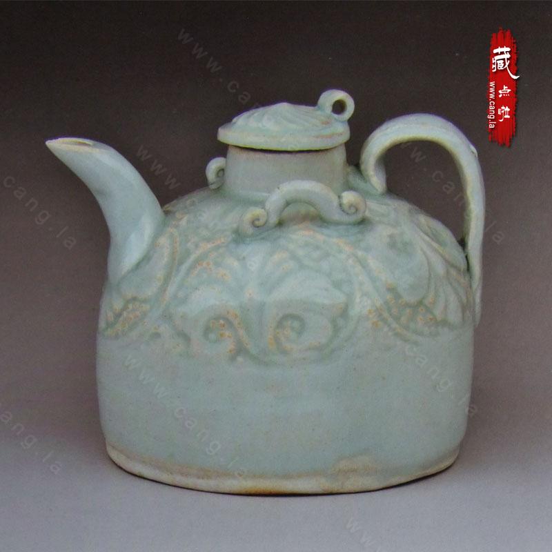 北宋時代 青白磁瓜形水注 影青執壺 湖田窯 影青