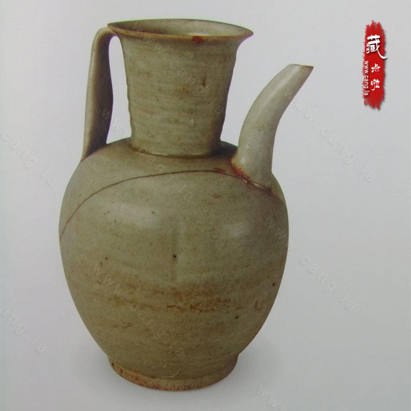 北宋青白瓷喇叭口执壶/酒壶繁昌窑-酒壶-北宋青白瓷- 藏点啦古玩网