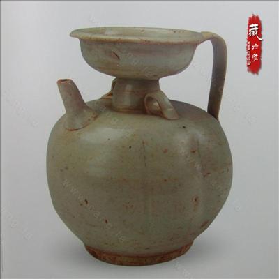 北宋盘口执壶/酒壶青白瓷器繁昌窑-酒壶-北宋青白瓷- 藏点啦古玩网