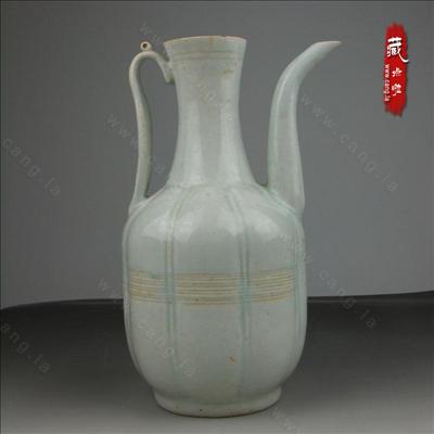 宋代青白釉执壶景德镇湖田窑瓷器酒壶-酒壶-南宋湖田- 藏点啦古玩网