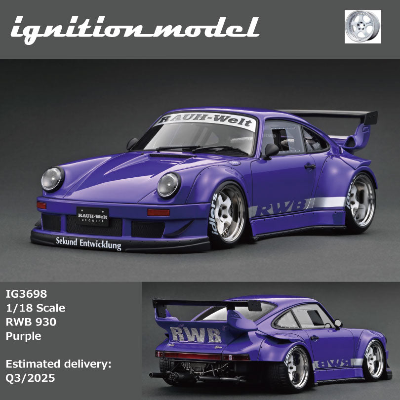 Toyosan 専用 RWB930 イグニション1/18 パープル 1/18 Ignition Model