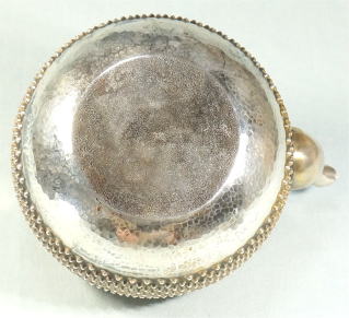 純銀製 花彫 湯沸 銀瓶 煎茶道具 純銀製 花彫 湯沸 銀瓶 煎茶道具 純銀