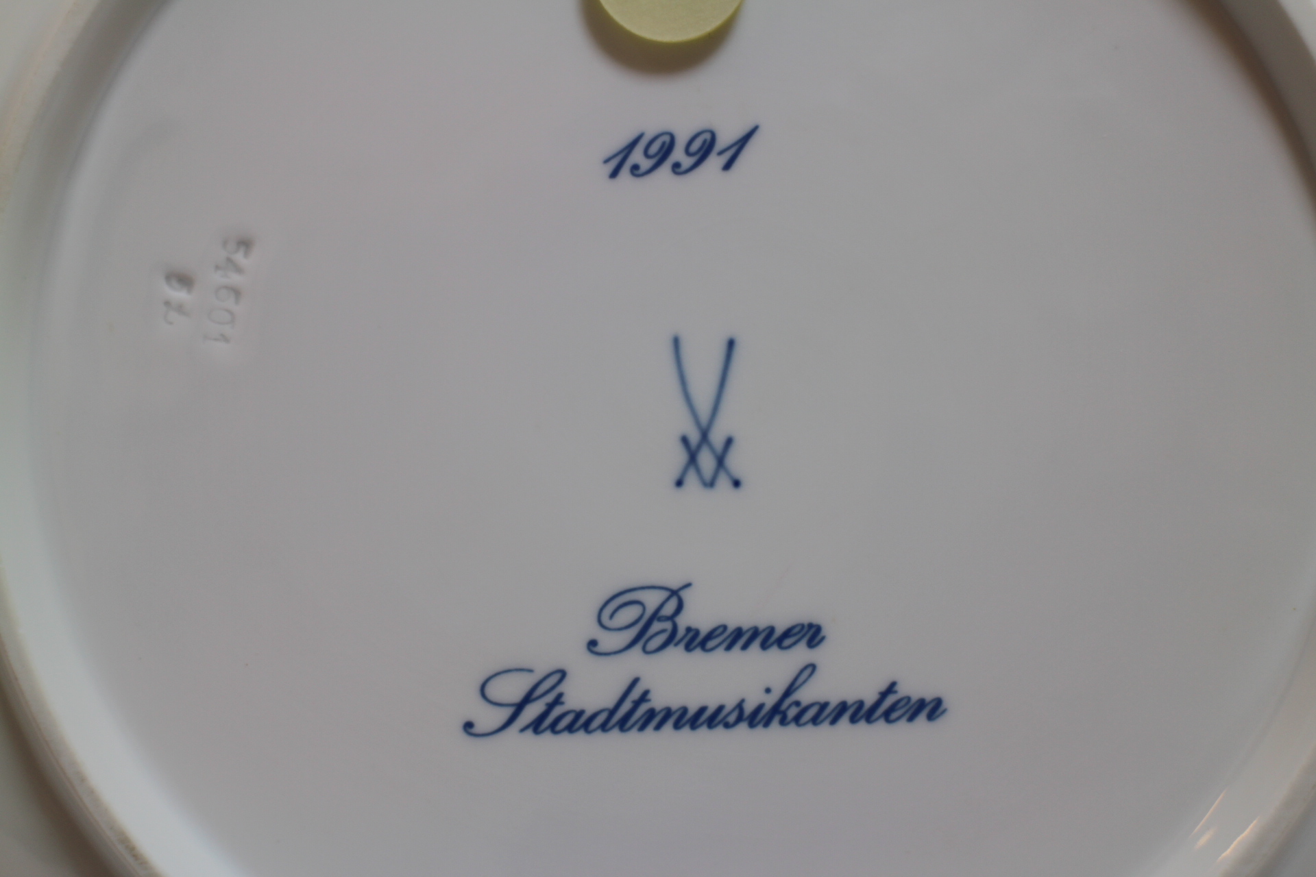 マイセンイヤープレート 1991年 ブレーメンの音楽隊 | サークルワン