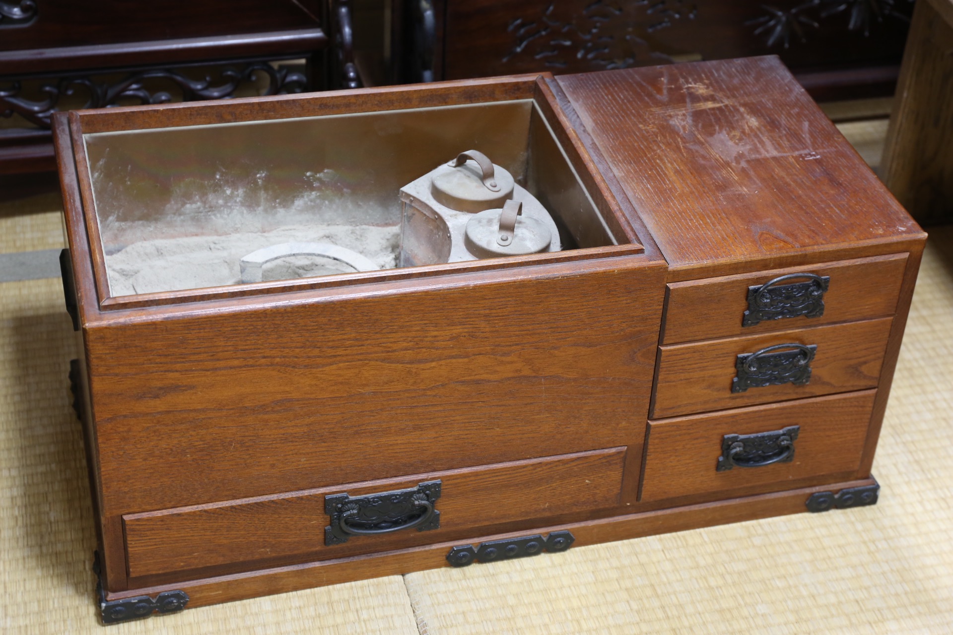 湯煎器と五徳付き角火鉢 | サークルワン商品情報