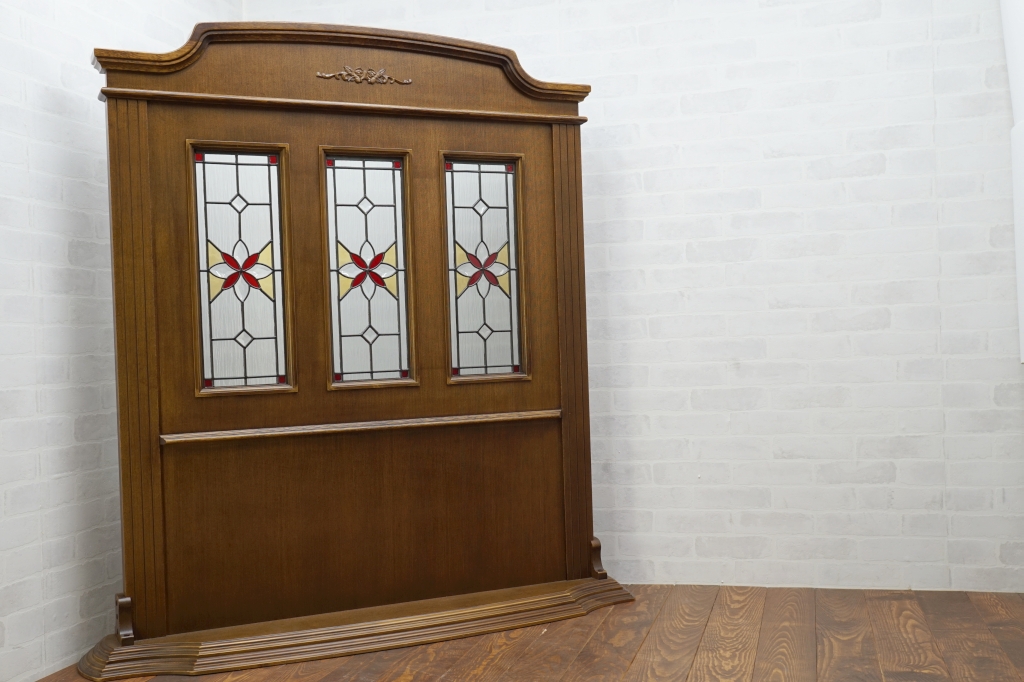 オーク材 ステンドグラスパーテーション（衝立） | サークルワン商品