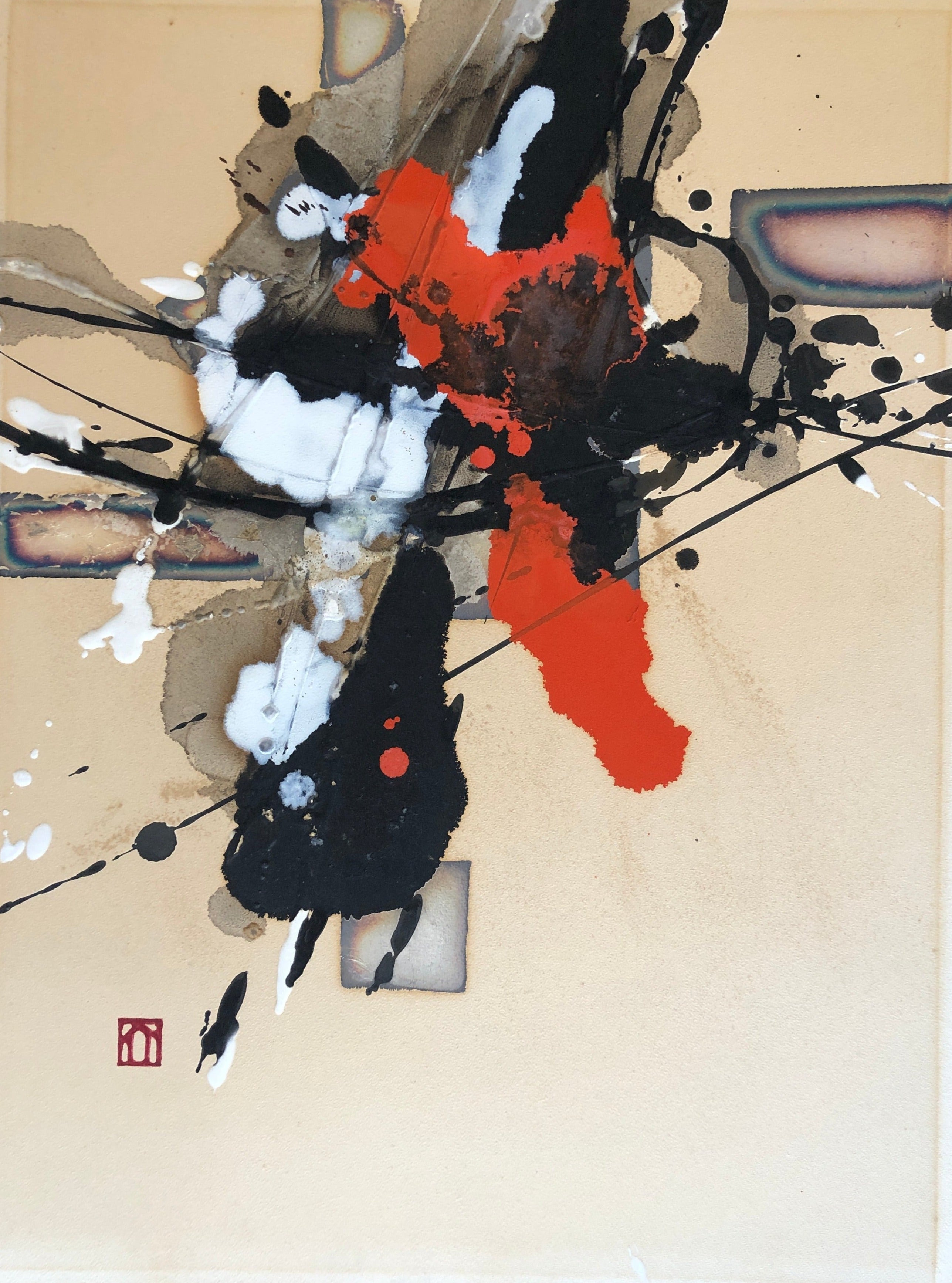 浜田泰介大判リトグラフ『無題』