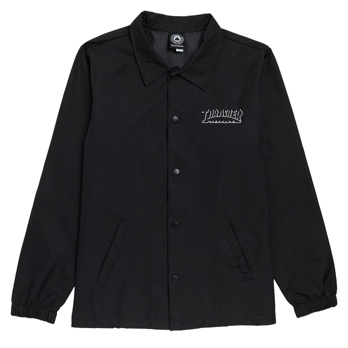 Thrasher Shadow Mag Logo Coach Jacket - Black/Black – Daddies