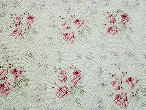 イギリスアンティーク ダーラムキルト 60㎝×46㎝ リバーシブル