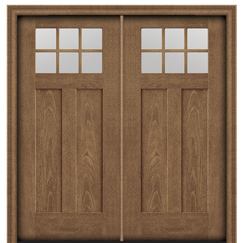 Therma-Tru Doors - Fiberglass CCA260-2 Exterior Double Door 72x80