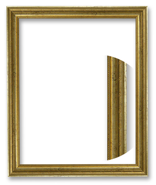 エスアンドエフ S&F 高級輸入額縁 半切 アンティーク ブラウン 005