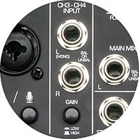 ART Applied Research and Technology USB MIX 4 4CHミキサー、USB端子