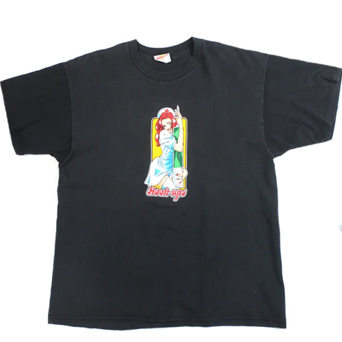 Vintage Hook-Ups T-Shirt 90s Skate Skateboard USA Flag – For All