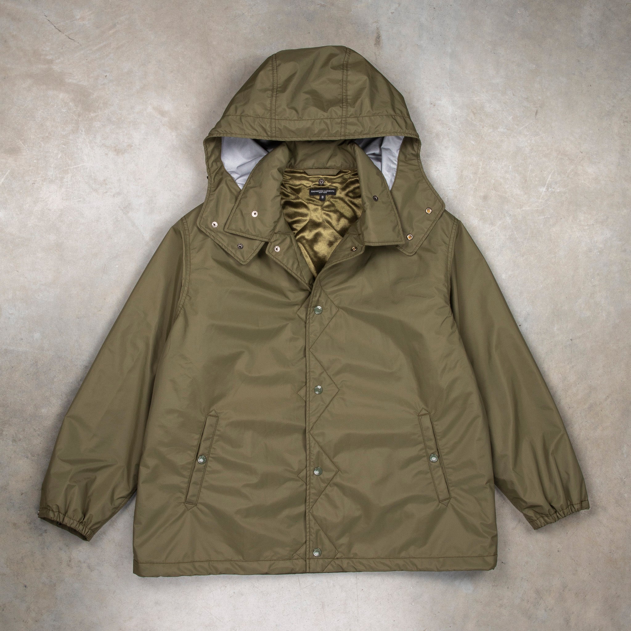 Engineered Garments Wind Breaker 3L Nylon Olive – Frans Boone Store