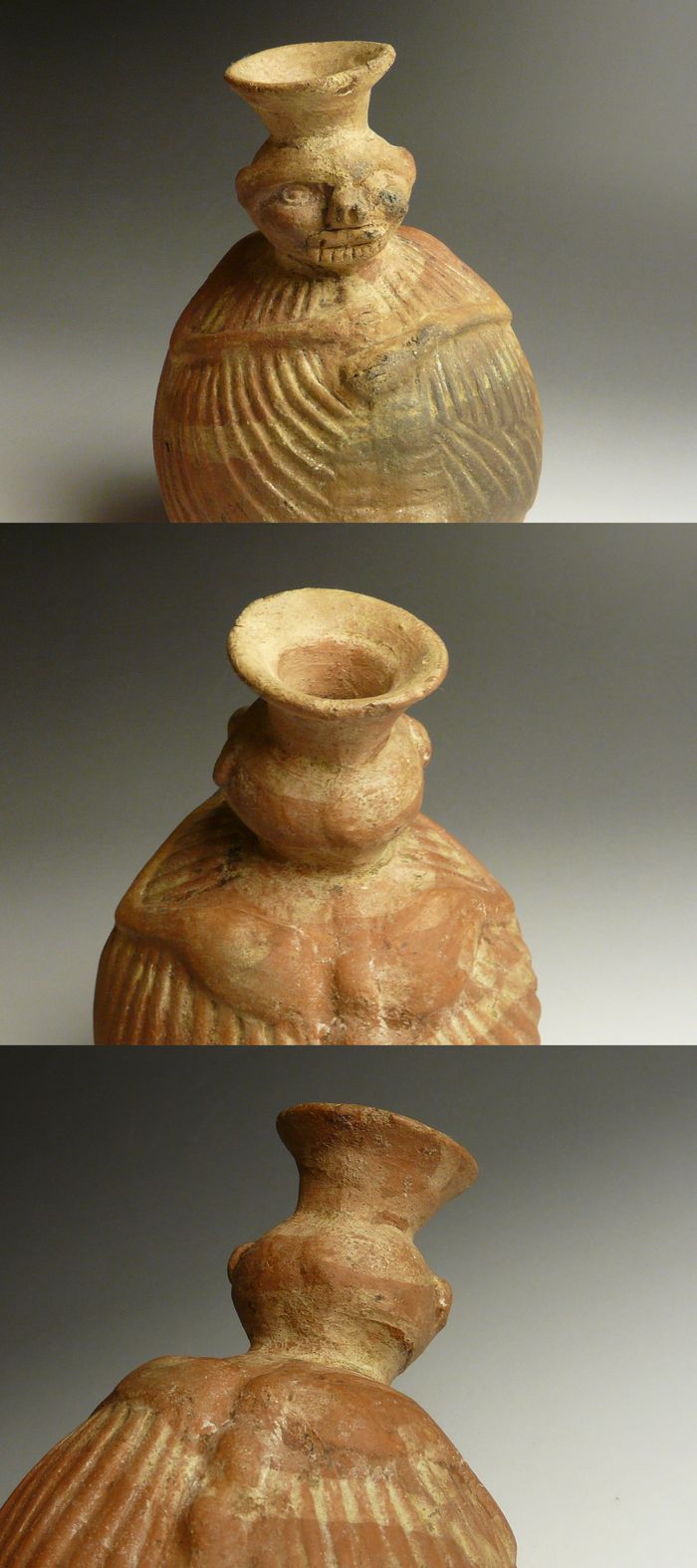 古代アンデス文明 注口双胴土器 ペルー G5 アンデス文明形成期の土器