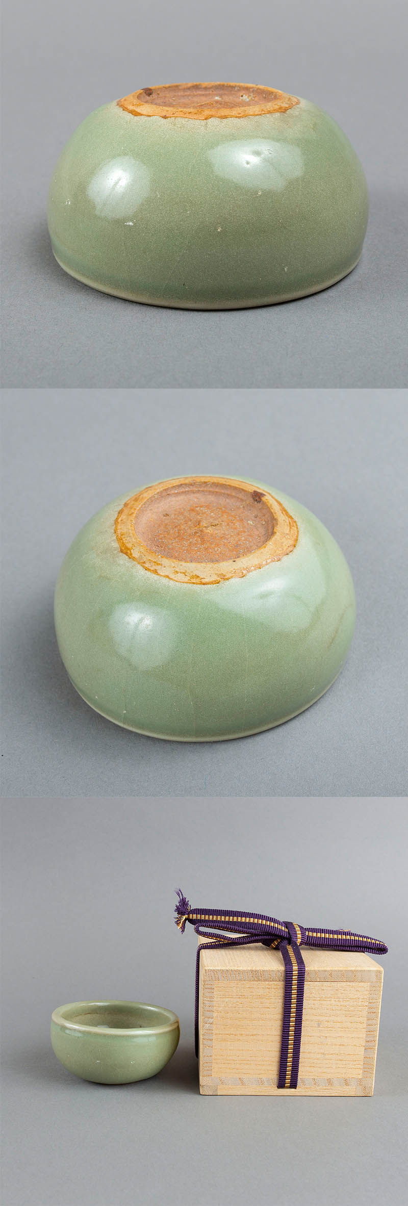 宋時代 青磁琮式瓶 汝官窯 龍泉窯 花入 茶道具 香道具(E-77)宋時代