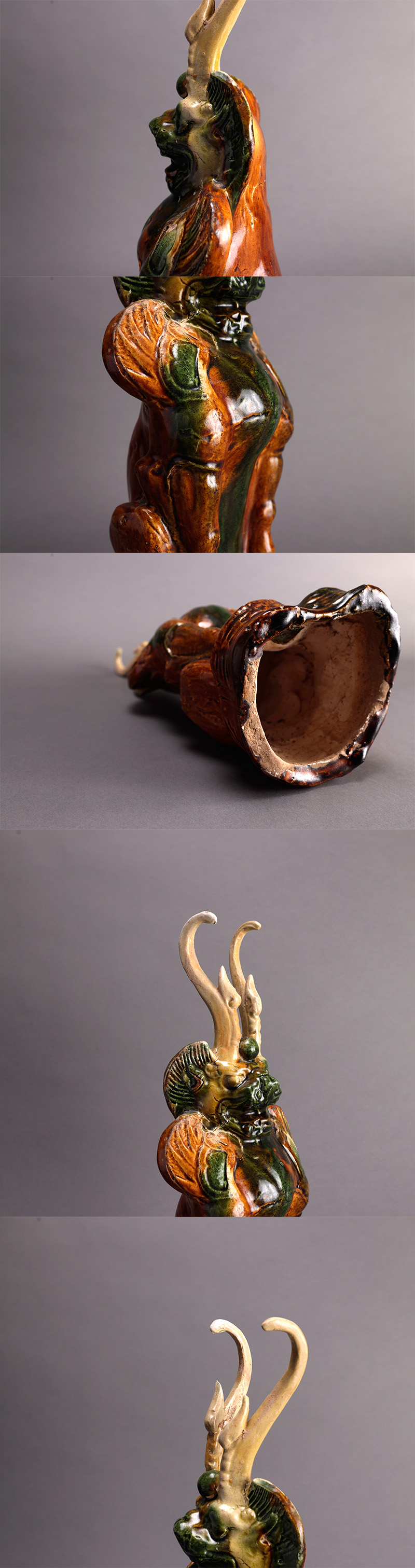 唐物 中国 清代 銅製 鎮宅獅 時代物 中國古美術 賞物 極細