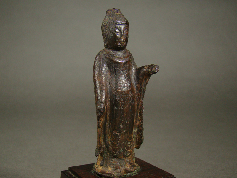 新羅仏】◇金銅十一面観音菩薩座像 仏像◇検）天平仏 飛鳥