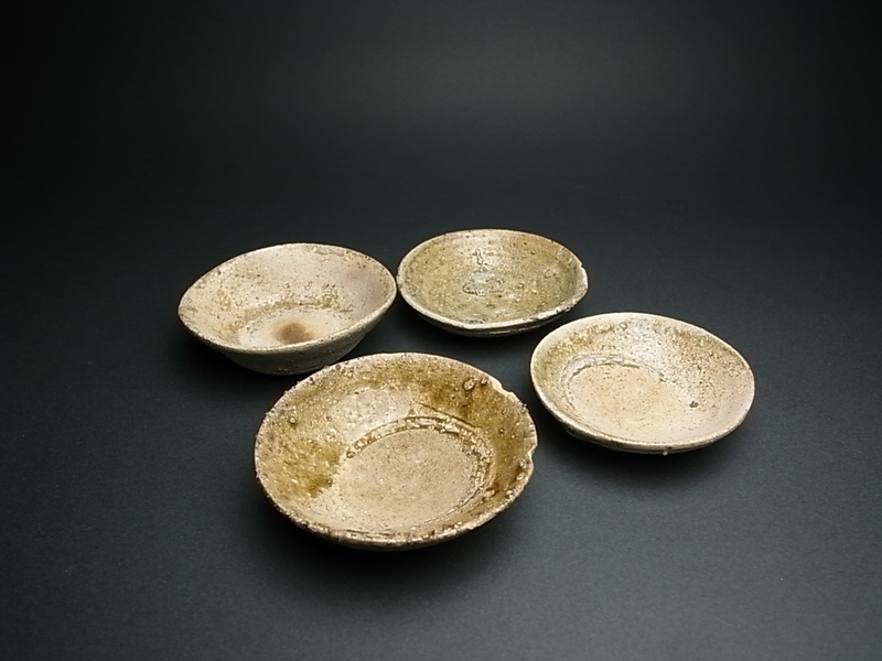 千c915】常滑・山盃 鎌倉時代頃 幅約8cm 山茶碗 盃 ぐい呑 酒器