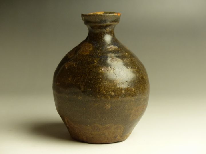 黒高麗 徳利 朝鮮美術 古美術 古道具 アンティーク 酒器 黒高麗 徳利