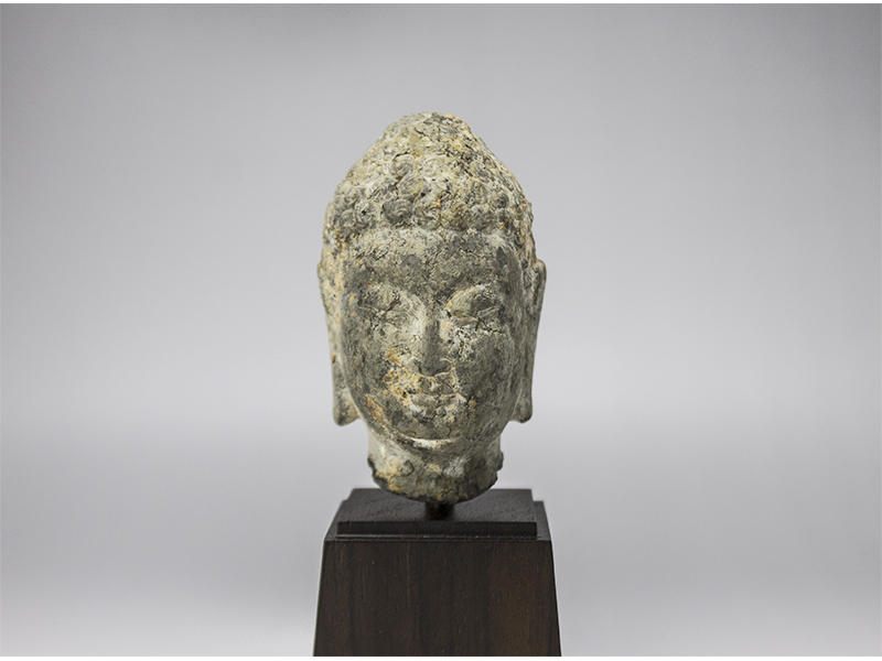 古美術 吉戸 - 北斉時代石仏小型仏頭 | 古美術品専門サイト fufufufu.com