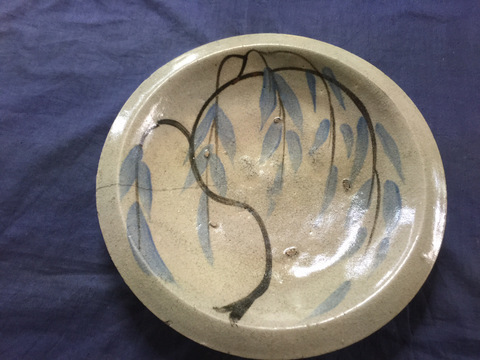 古瀬戸 皿 鉢□瀬戸石皿 古い黄瀬戸 深皿 菓子器 お茶菓子