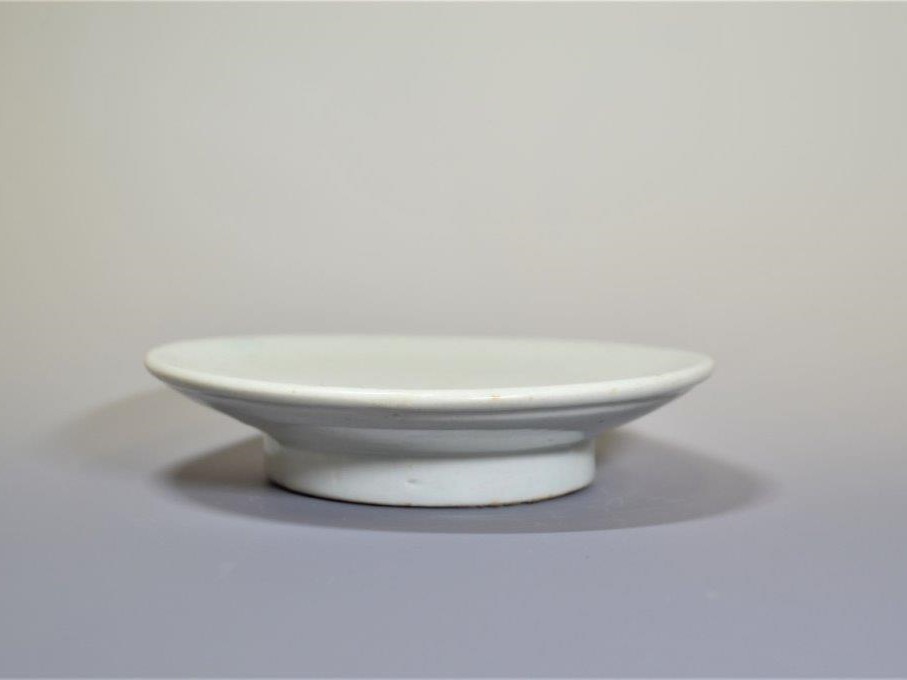 李朝白磁面取台鉢 【和】(A712) 時代古作 李朝 李朝