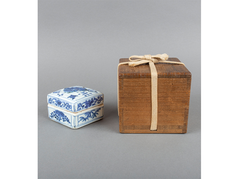 江戸時代蓋物香合螺鈿東な7-0415①