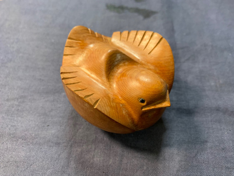 ギャラリー辰巳 - 大江勝山 一位福良雀／共箱 | 古美術品専門サイト