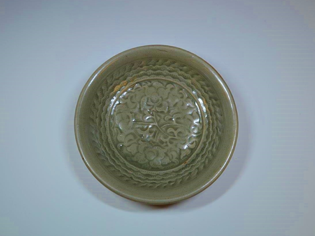 耀州窯 青磁 画花紋 送料込み1003 耀州窯 青磁 画花紋 送料込み1003 -