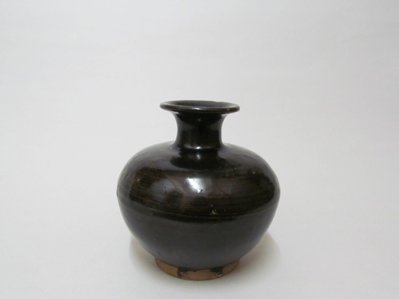 古美術 観宝堂 - 壺屋焼黒釉油壷 | 古美術品専門サイト fufufufu.com