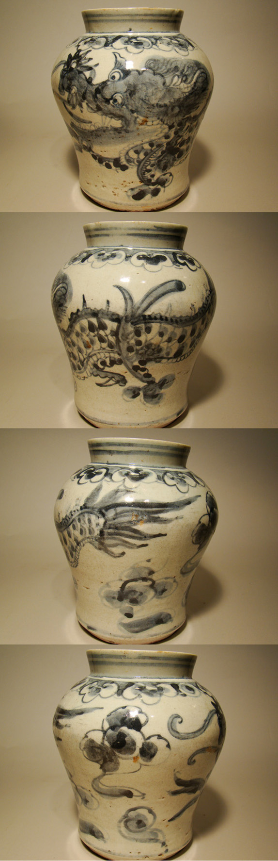 古童 - 李朝 染付龍文壺 | 古美術品専門サイト fufufufu.com