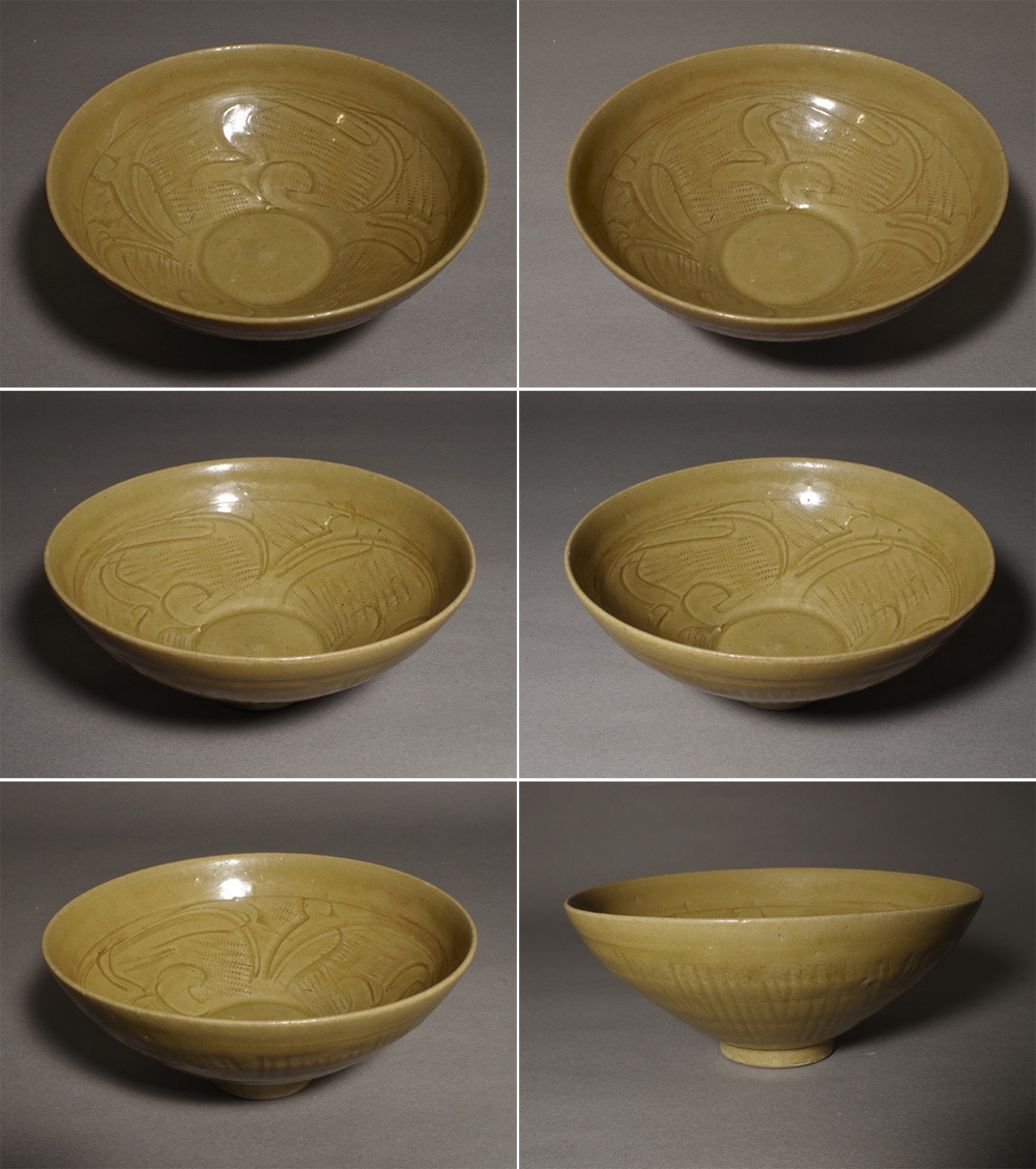 南宋時代　青磁　龍泉窯貼花碗 【旧家蔵出し】 希少貴重　鉢　茶碗(F-18) 南宋時代 青磁 龍泉窯貼花碗 【旧家蔵出し】 希少貴重 鉢 茶碗(F-18)