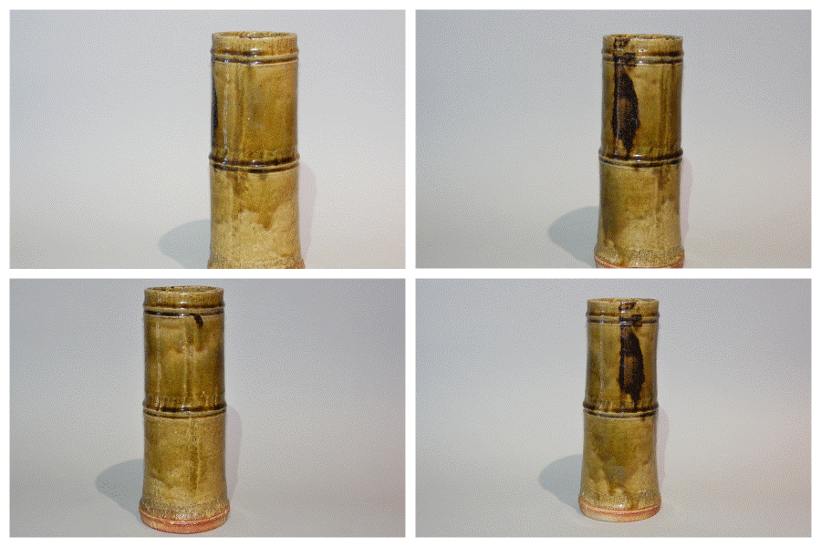 冨江洗心堂 - 北大路魯山人 竹形花入 | 古美術品専門サイト fufufufu.com