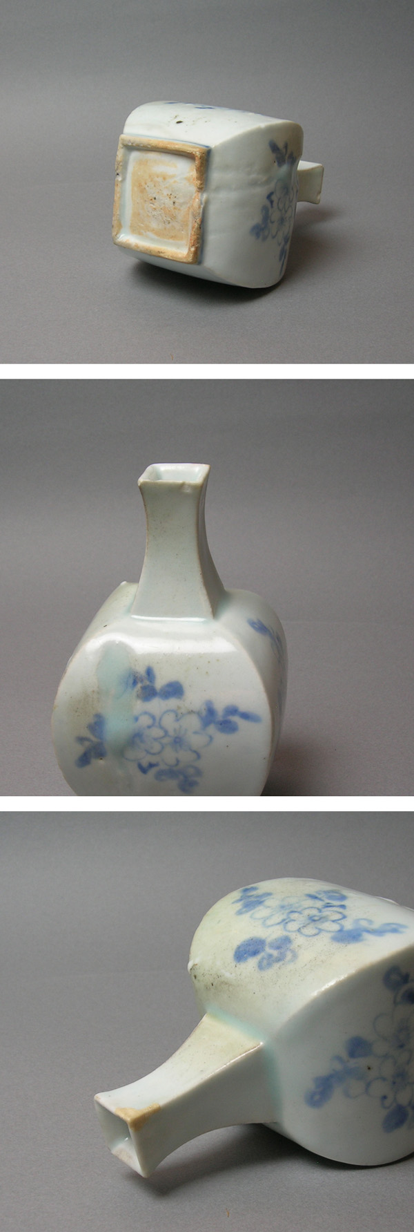 李朝染付壺合せ箱MA460