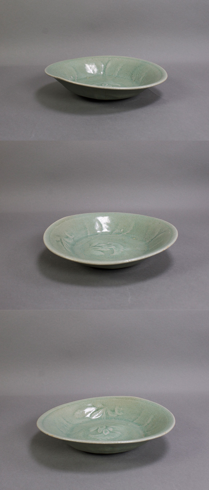 古美術 吉戸 - 高麗青磁刻花文平鉢 | 古美術品専門サイト fufufufu.com