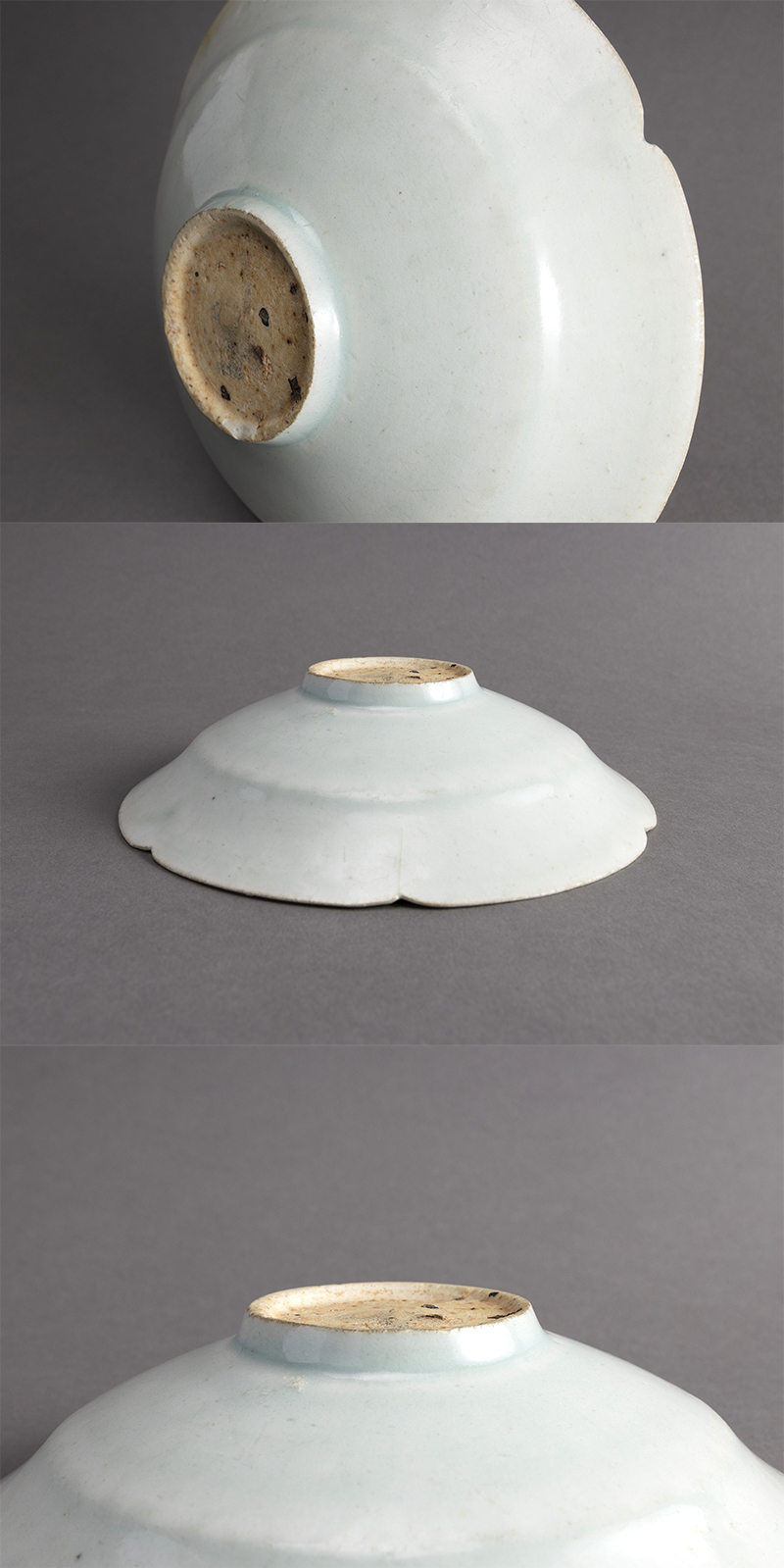 和食器 染付 吹墨文小皿 十二客 書付箱 V R7437 和食器