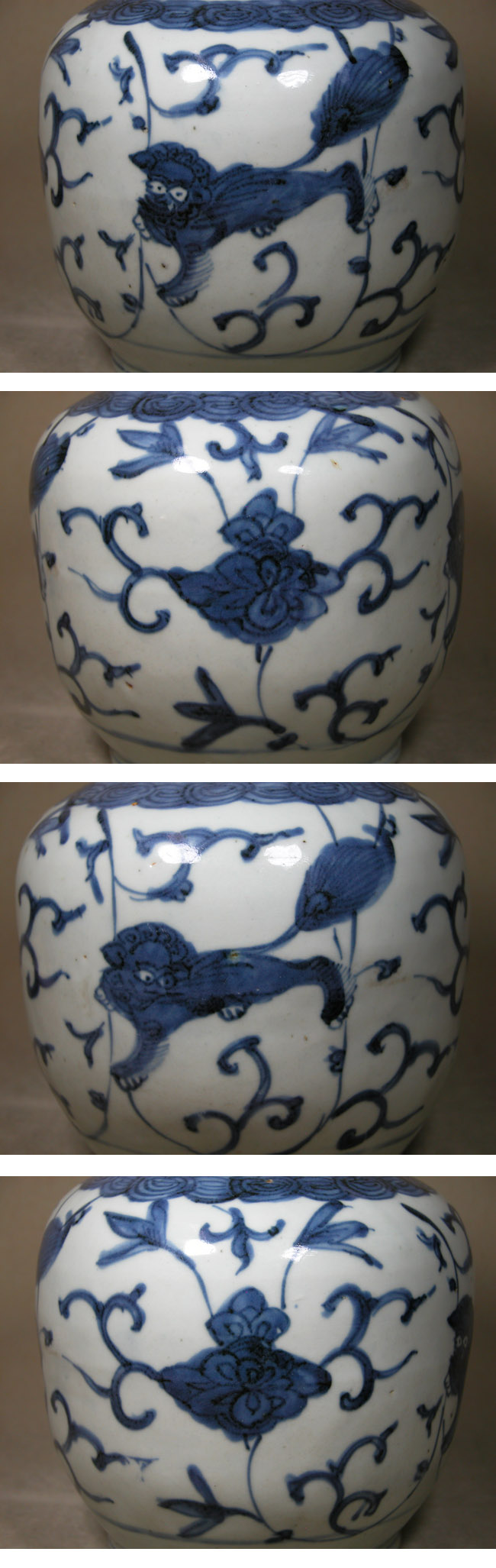 110『中国美術 獅子 花唐草 輪花皿』/骨董品 古美術 古玩 アンティーク